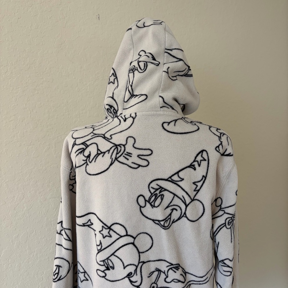 H&M Disney Wizard Mickey‎ Mouse Cream Fleece Hoodie XS - Picture 13 of 15